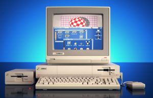 Amiga1000 mit Monitor A1080, Laufwerk A1010
